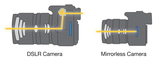 انتخاب بین DSLR و Mirrorless