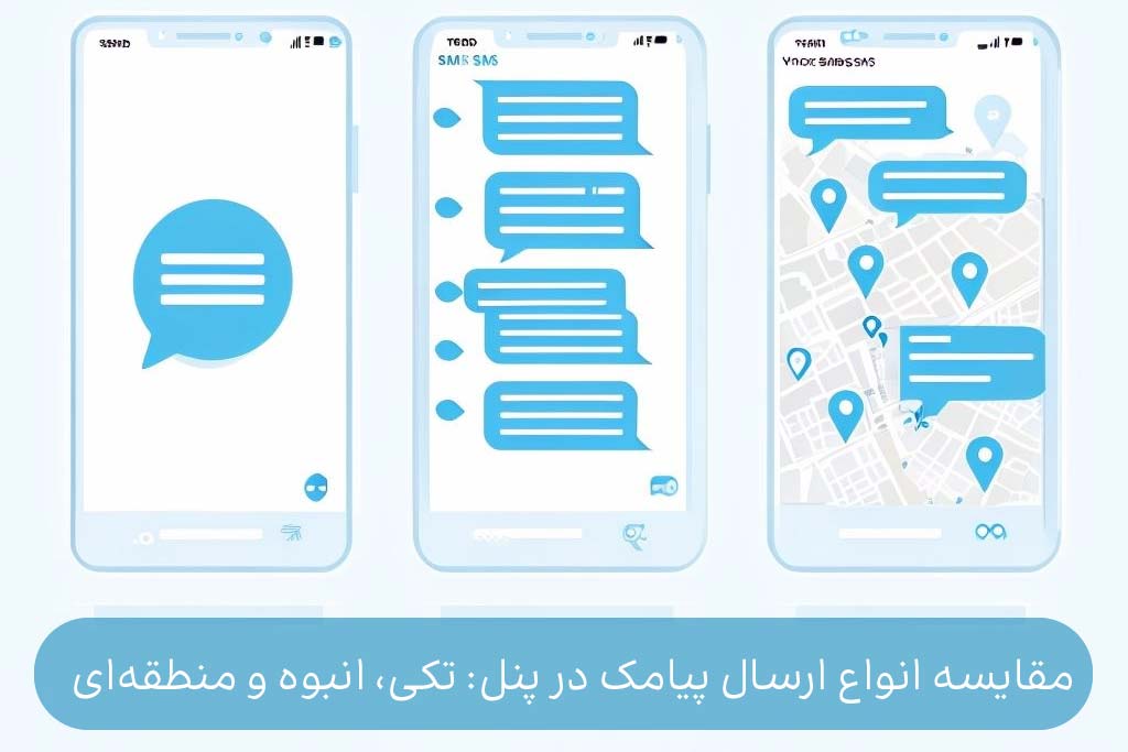 مقایسه انواع ارسال پیامک در پنل